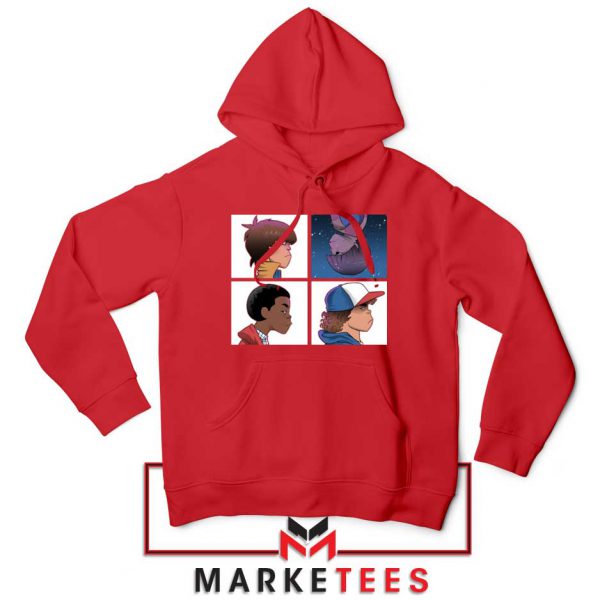 Buy Stranger Things Characters Red Hoodie