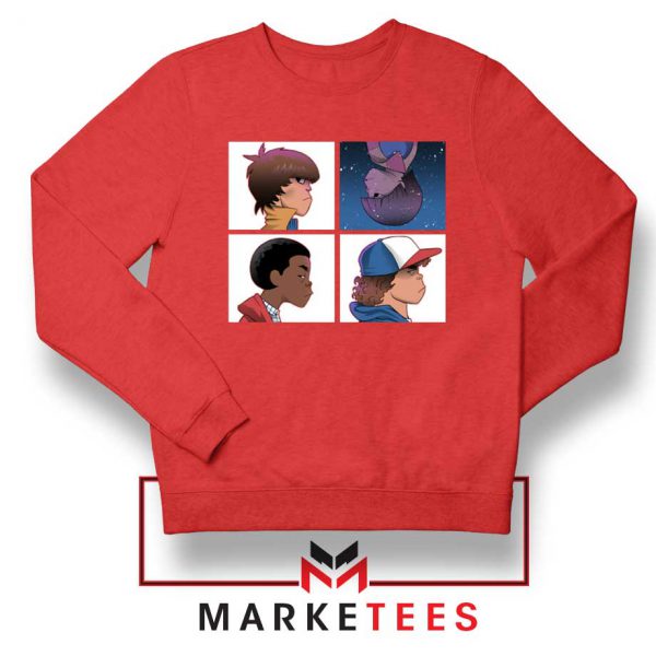 Buy Stranger Things Characters Red Sweater