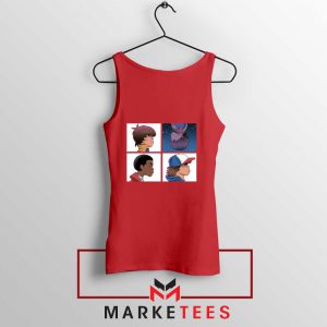 Buy Stranger Things Characters Red Tank Top