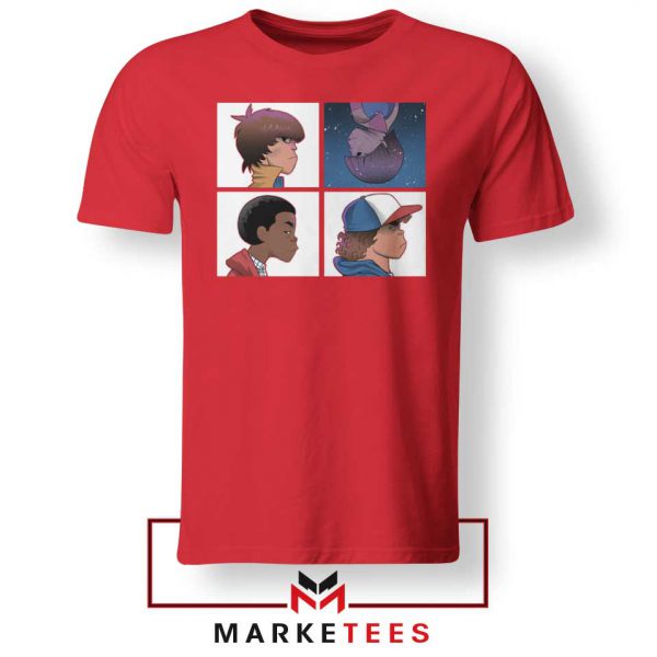 Buy Stranger Things Characters Red Tee Shirt