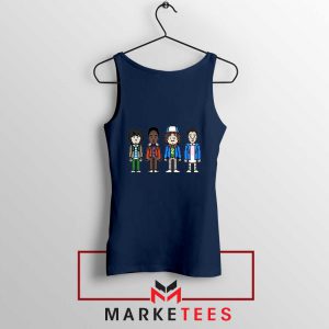 Characters Stranger Things Navy Blue Tank Top