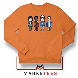 Characters Stranger Things Orange Sweater