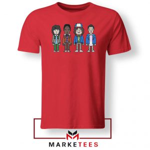 Characters Stranger Things Red Tee Shirt