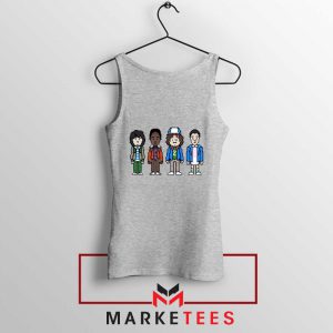 Characters Stranger Things Sport Grey Tank Top