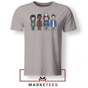 Characters Stranger Things Sport Grey Tee Shirt