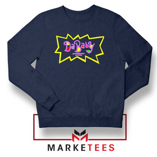 Cheap Rugrats Dababy Navy Blue Sweatshirt