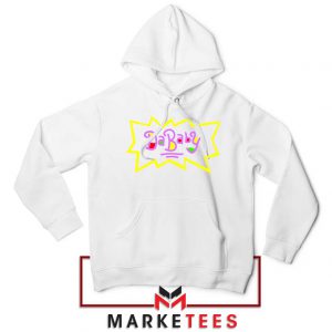 Cheap Rugrats Dababy White Hoodie