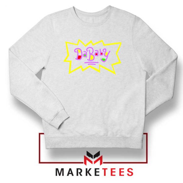 Cheap Rugrats Dababy White Sweatshirt