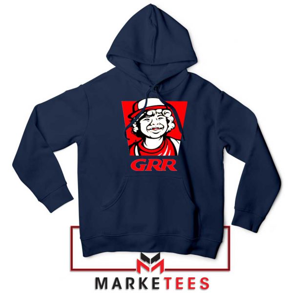 Dustin Henderson GRR Parody Navy Blue Hoodie