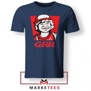 Dustin Henderson GRR Parody Navy Blue Tee Shirt