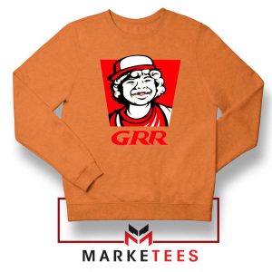 Dustin Henderson GRR Parody Orange Sweater