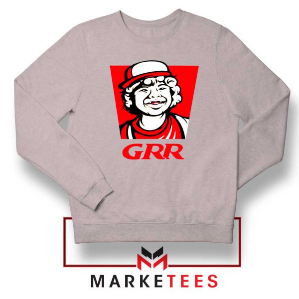 Dustin Henderson GRR Parody Sport Grey Sweater