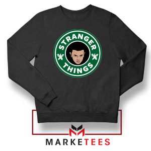 Eleven Starbucks Parody Black Sweatshirt