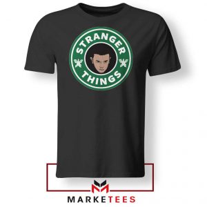 Eleven Starbucks Parody Black Tee Shirt