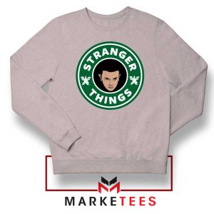 Eleven Starbucks Parody Sport Grey Sweatshirt