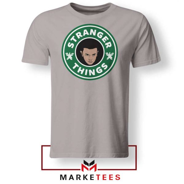 Eleven Starbucks Parody Sport Grey Tee Shirt