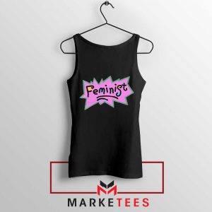 Feminist Rugrats Logo Black Tank Top