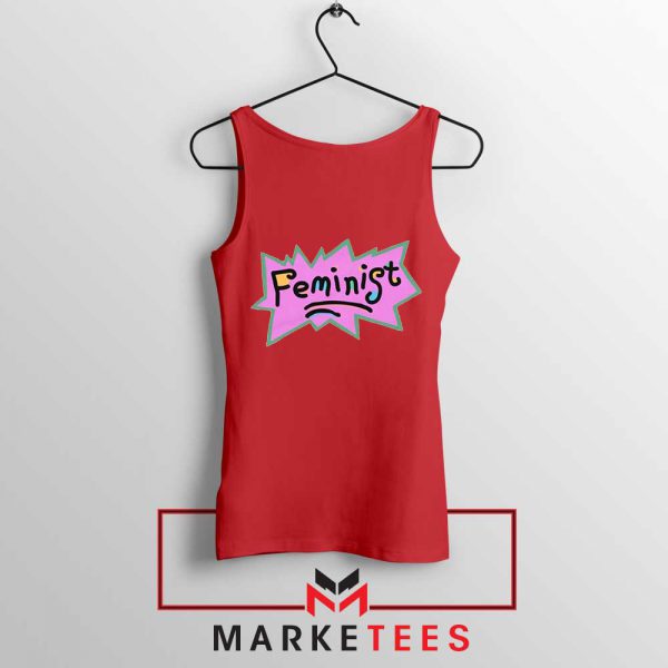 Feminist Rugrats Logo Red Tank Top