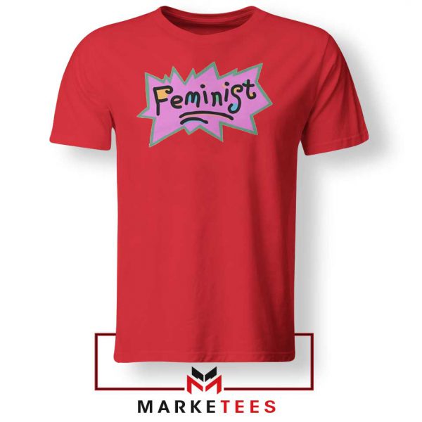 Feminist Rugrats Logo Red Tshirt
