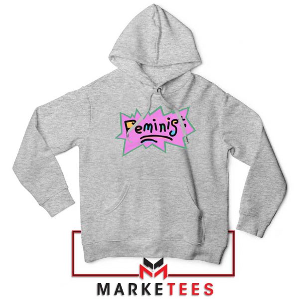 Feminist Rugrats Logo Sport Grey Hoodie