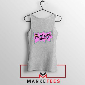 Feminist Rugrats Logo Sport Grey Tank Top