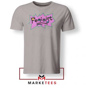 Feminist Rugrats Logo Sport Grey Tshirt