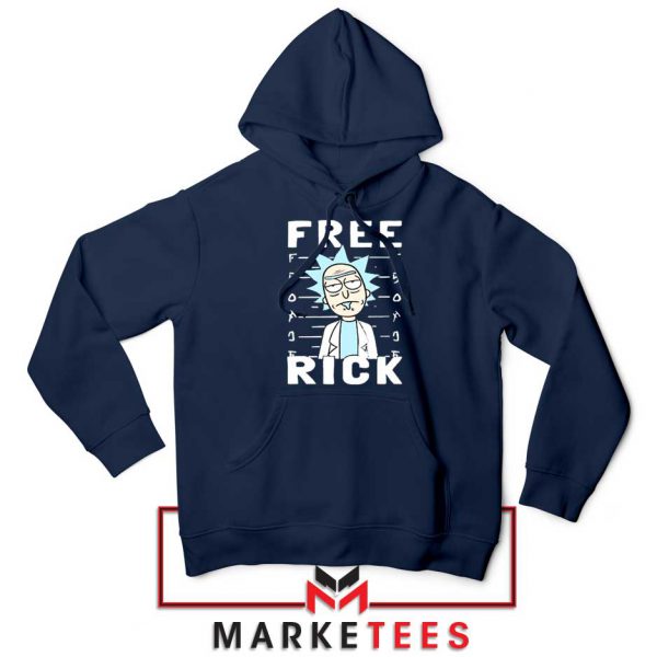 Free Rick And Morty Navy Blue Hoodie