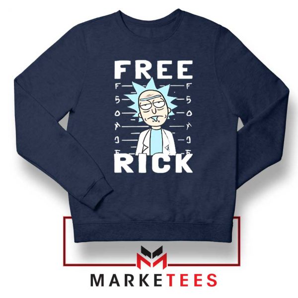 Free Rick And Morty Navy Blue Sweatshirt