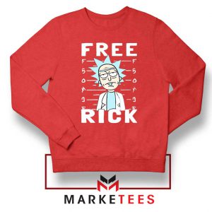 Free Rick And Morty Red Sweatshirt
