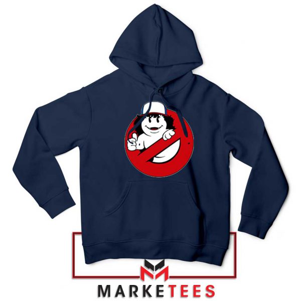 Ghostbusters Parody Dustin Navy Blue Hoodie