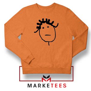 Instagram Icon Rihanna Orange Sweatshirt