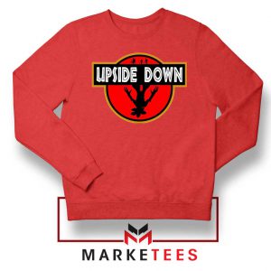 Jurassic Park Upside Down Red Sweater