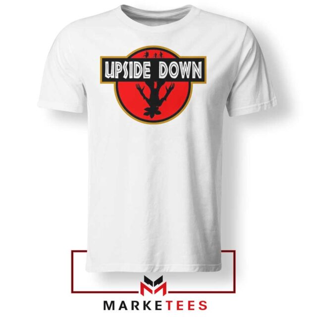 Jurassic Park Upside Down Tee Shirt Best S-3XL