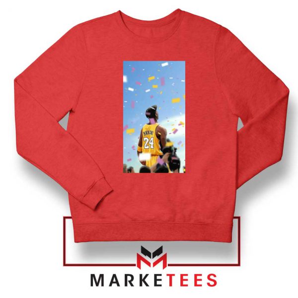 Kobe Bryant Los Angeles Art Red Sweatshirt