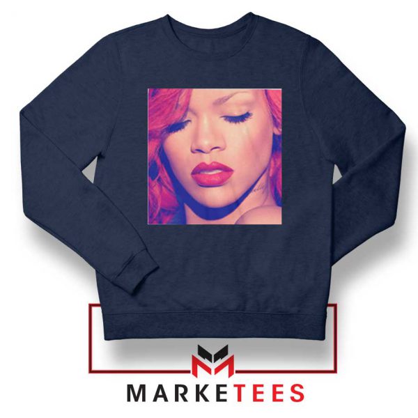 Loud Album Rihanna Navy Blue Sweater