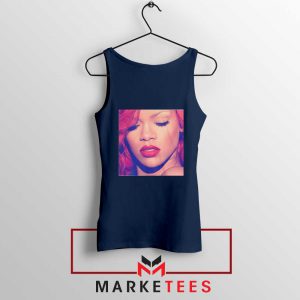 Loud Album Rihanna Navy Blue Tank Top