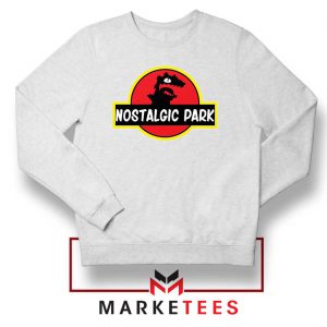 Nostalgic Park Reptar White Sweatshirt