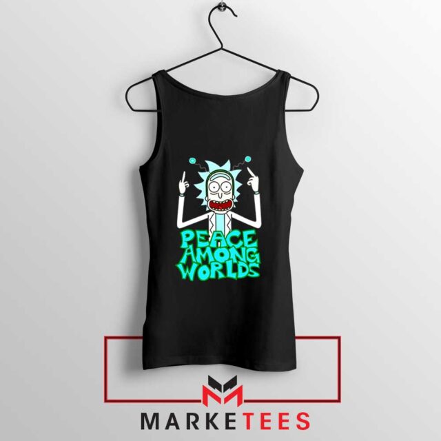 Peace Among Worlds Tank Top Rick and Morty Tops S-3XL