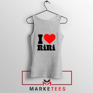 Quote I Love RiRi Sport Grey Tank Top