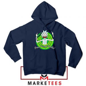 Rick And Morty Peace Among Worlds Navy Blue Hoodie