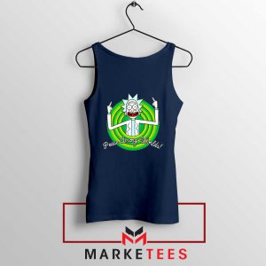Rick And Morty Peace Among Worlds Navy Blue Tank Top