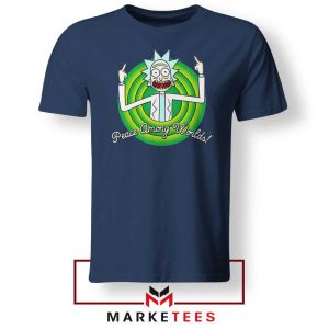 Rick And Morty Peace Among Worlds Navy Blue Tshirt