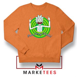 Rick And Morty Peace Among Worlds Orange Sweatshirt