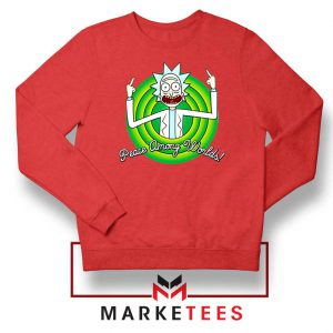 Rick And Morty Peace Among Worlds Red Sweatshirt