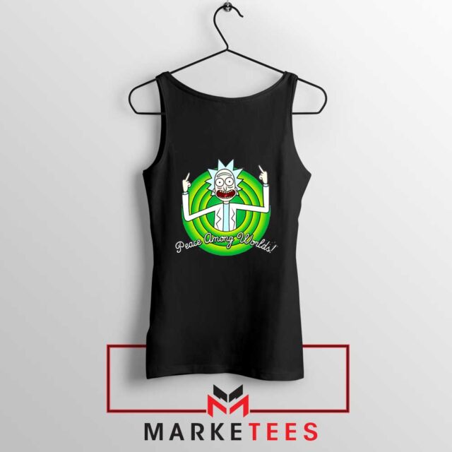 Rick And Morty Peace Among Worlds Tank Top American Sitcoms Tops