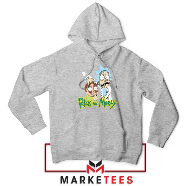 Rick and Morty Eyes Open Sport Grey Hoodie