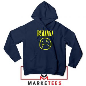 Rihanna Nirvana Navy Blue Hoodie