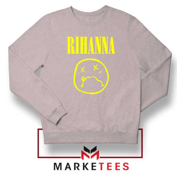 Rihanna Nirvana Sport Grey Sweatshirt