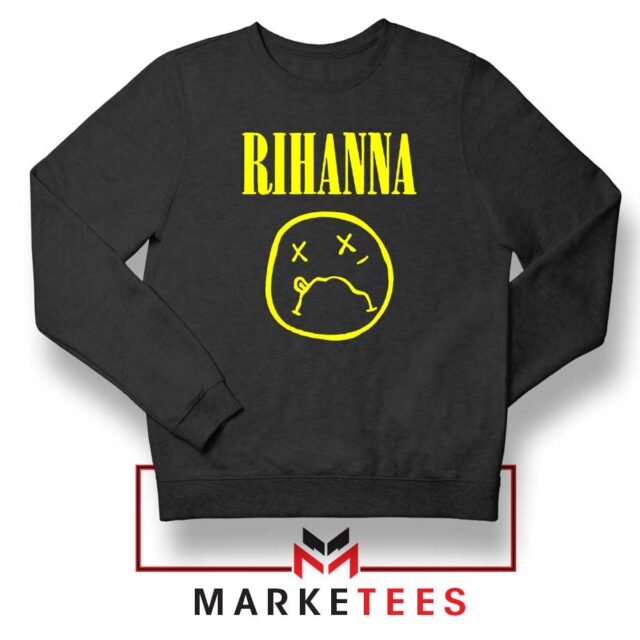 Rihanna Nirvana Sweatshirt Best Cheap Pop Music Sweaters