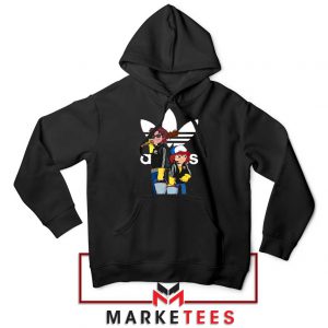 Stranger Things Adidas Parody Black Hoodie